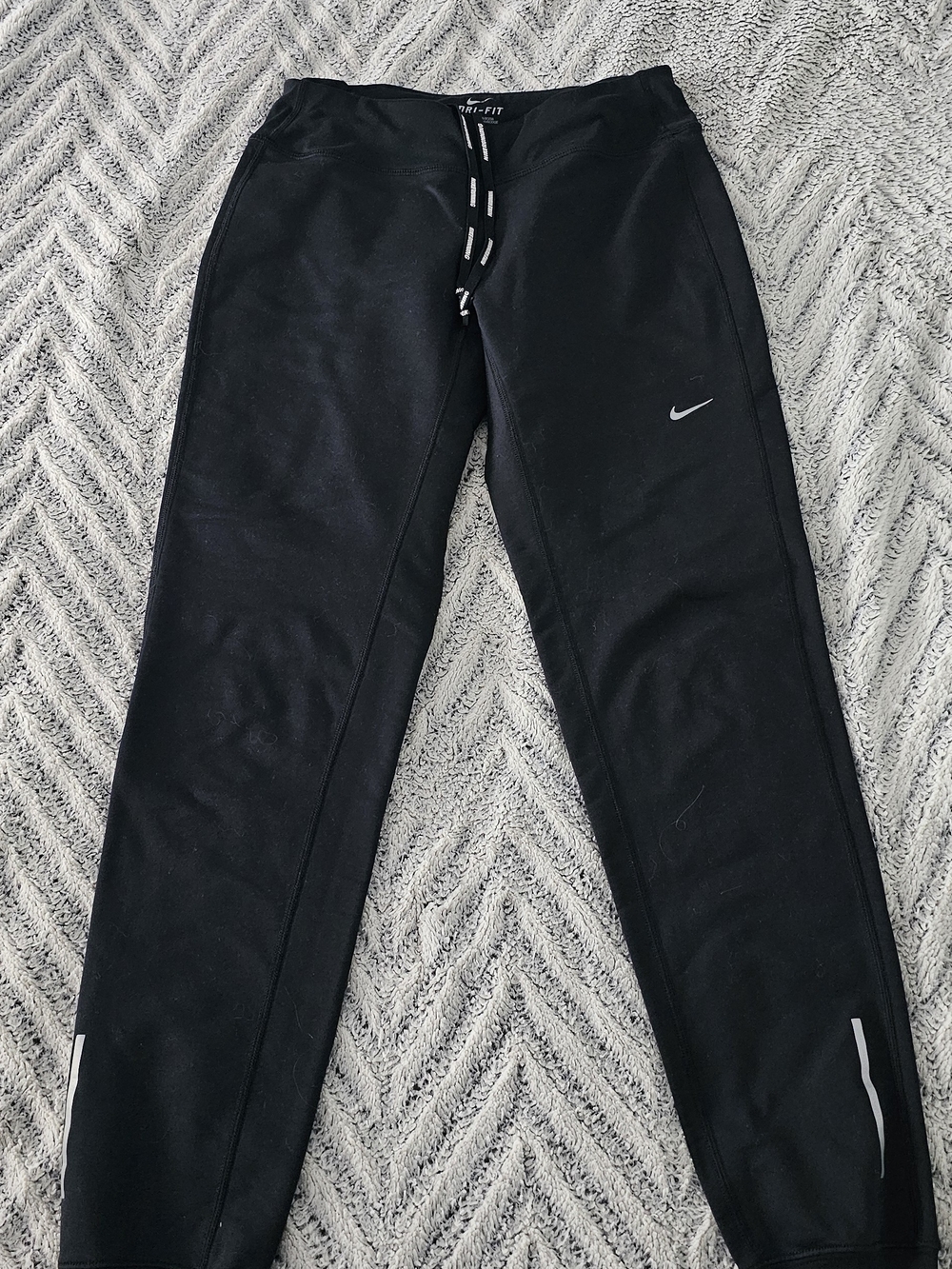 Nike Black Jogger Track Pants with Reflective Swoosh